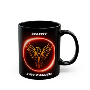 "Freedom" Black Mug (11oz, 15oz)